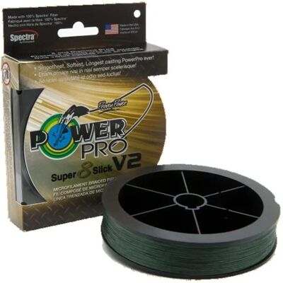 PowerPro Super 8 Slick V2 Braided Line - 2740 m - Black PowerPro Super 8 Slick V2 Braided Line - 2740 m - Black