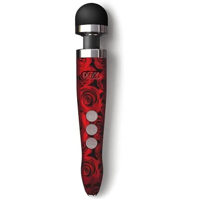 Doxy Die Cast 3R Masajeador de Vara Recargable Patrón de Rosa Doxy Die Cast 3R Masajeador de Vara Recargable Patrón de Rosa