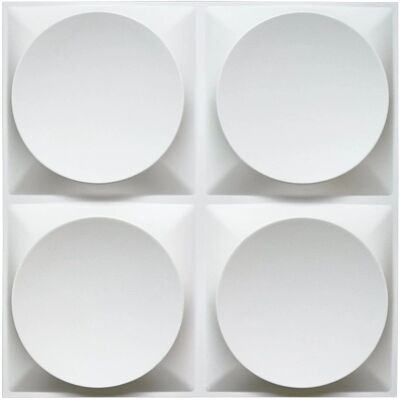 Art3d - Moon Surface 3D - White - 12 Tiles - Wall Panels - Publicité Art3d - Moon Surface 3D - White - 12 Tiles - Wall Panels - Publicité