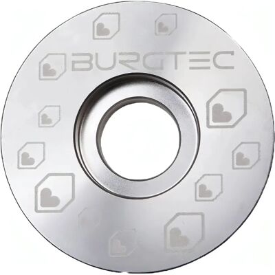 Burgtec Silver Top Cap - Top Cap, Bolt & Spacer for Bike Finish Burgtec Silver Top Cap - Top Cap, Bolt & Spacer for Bike Finish