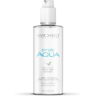 Gel Lubrificante a base d'acqua Wicked Simply Aqua 70ml - Lubrificante Gel Lubrificante a base d'acqua Wicked Simply Aqua 70ml - Lubrificante