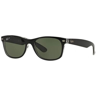 Ray-Ban New Wayfarer RB2132 - 894/76 (matt havana/blå grön spegel polariserad) Ray-Ban New Wayfarer RB2132 - 894/76 (matt havana/blå grön spegel polariserad)