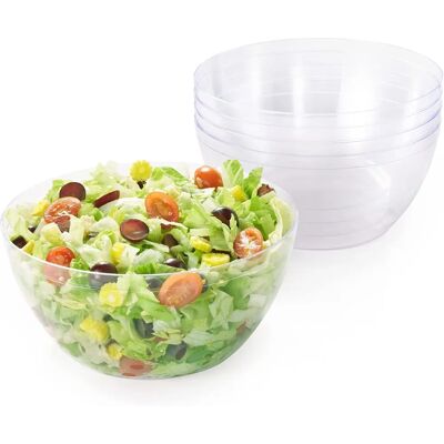 Matana - 5 Large Clear Bowls - Transparente - Tigelas plásticas de servir Matana - 5 Large Clear Bowls - Transparente - Tigelas plásticas de servir