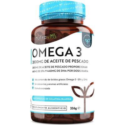 Nutravita Omega 3 2000mg Fish Oil - 240 Soft Gels Nutravita Omega 3 2000mg Fish Oil - 240 Soft Gels