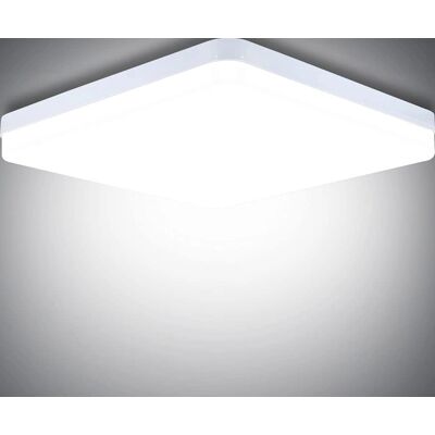 Alpha Lights 36W LED Ceiling Light - Waterproof Waterproof Bathroom Light Bright Modern Square Flush Mounted Lighting Fixture Alpha Lights 36W LED Ceiling Light - Waterproof Waterproof Bathroom Light Bright Modern Square Flush Mounted Lighting Fixture