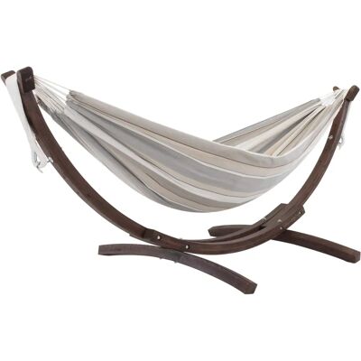 Vivere Sunbrella Hamac Double avec Support en Pin - Hamac - Publicité Vivere Sunbrella Hamac Double avec Support en Pin - Hamac - Publicité