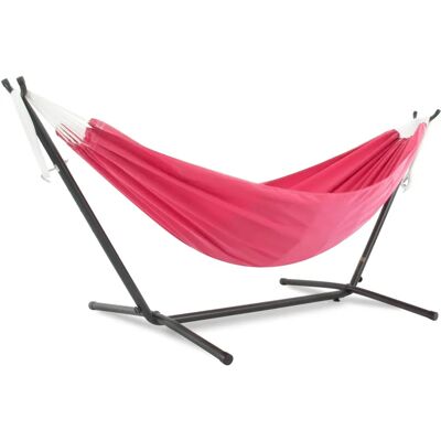 Vivere - C8POLY-16 - Rose vif - 250 cm - Hamac avec support - Publicité Vivere - C8POLY-16 - Rose vif - 250 cm - Hamac avec support - Publicité