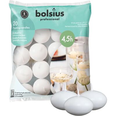 Witowe świeczki pływające Bolsius - 20 szt. Witowe świeczki pływające Bolsius - 20 szt.