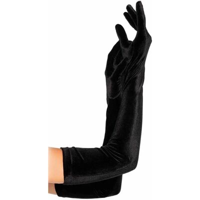 Leg Avenue Modèle 2052_00122 Gants longs en velours - Accessoire de déguisement Leg Avenue Modèle 2052_00122 Gants longs en velours - Accessoire de déguisement