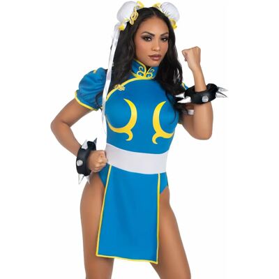 Leg Avenue Chun Li Kostym - Videospelkaraktär Kostym Leg Avenue Chun Li Kostym - Videospelkaraktär Kostym