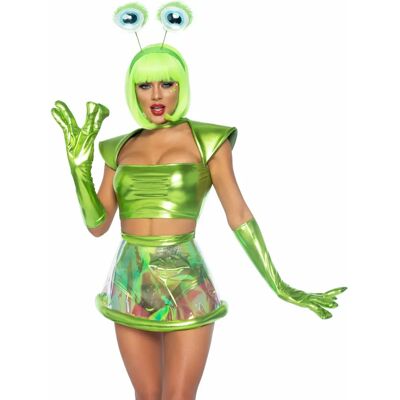 Costume Alien Deluxe Vert de Leg Avenue - Costume Costume Alien Deluxe Vert de Leg Avenue - Costume