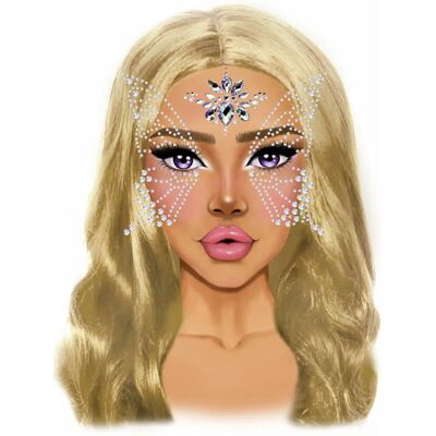 Leg Avenue Butterfly Face and Body Rhinestones - Fancy Dress Prop/Accessory Leg Avenue Butterfly Face and Body Rhinestones - Fancy Dress Prop/Accessory