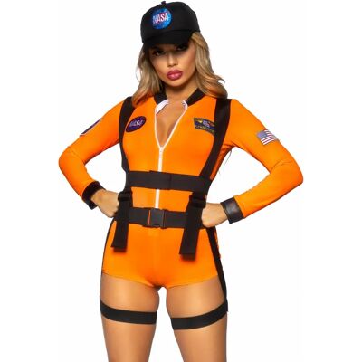 Leg Avenue 87128_08925 Orange NASA Female Astronaut Costume Leg Avenue 87128_08925 Orange NASA Female Astronaut Costume