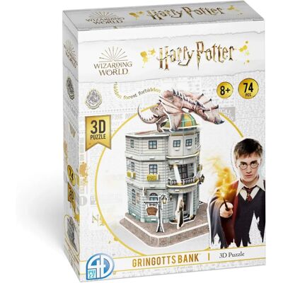 Puzzle 3D Harry Potter - Banque de Gringotts - Kit Modèle - 74 Pièces - Publicité Puzzle 3D Harry Potter - Banque de Gringotts - Kit Modèle - 74 Pièces - Publicité