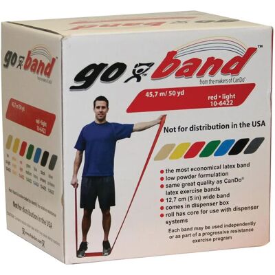 Cando Modell Go-Band - Trainings- und Gymnastikband - 45 m, Rot Cando Modell Go-Band - Trainings- und Gymnastikband - 45 m, Rot