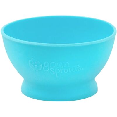 Green Sprouts Cuenco de alimentación - Aqua - 6+ meses - 7 oz (207 ml) - Feeding Bowl Green Sprouts Cuenco de alimentación - Aqua - 6+ meses - 7 oz (207 ml) - Feeding Bowl