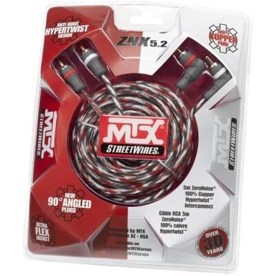 MTX ZNX5.2 Câble RCA Symétrique 5 m - Câble Audio - Publicité MTX ZNX5.2 Câble RCA Symétrique 5 m - Câble Audio - Publicité