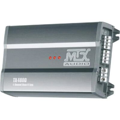 Wzmacniacz MTX TX480D - 4 Kanały - Aluminiowy Design Wzmacniacz MTX TX480D - 4 Kanały - Aluminiowy Design