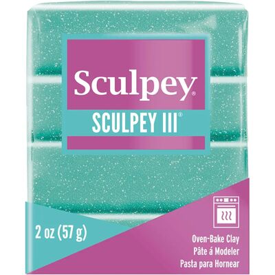 Argile polymère Artemio Sculpey - paillettes turquoise - 57 g - Matériel de bricolage Argile polymère Artemio Sculpey - paillettes turquoise - 57 g - Matériel de bricolage