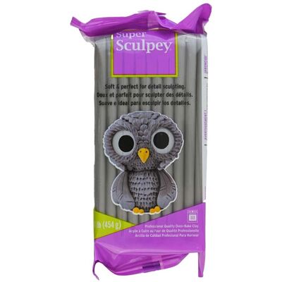 Super Sculpey - Grey - Polymer Clay - 454 g Super Sculpey - Grey - Polymer Clay - 454 g