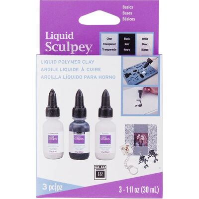 Liquid Sculpey Mångpack - Grundläggande, 3 x 1 fl oz Liquid Sculpey Mångpack - Grundläggande, 3 x 1 fl oz