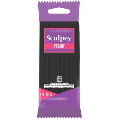 Sculpey Premo Polymer Clay Black - 8oz - Advanced Crafting Sculpey Premo Polymer Clay Black - 8oz - Advanced Crafting