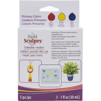 Liquid Sculpey Culori Primare - Set de 3 Liquid Sculpey Culori Primare - Set de 3