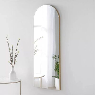 Yearn Delicacy Arched Wood Frame Wall Mirror - Wall Mirror Yearn Delicacy Arched Wood Frame Wall Mirror - Wall Mirror