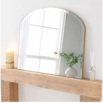 Yearn Gold Bevelled Mantle Mirror - Mirror Yearn Gold Bevelled Mantle Mirror - Mirror