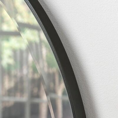 Yearn - Round Bevelled - Black - 46cm - Mirror Yearn - Round Bevelled - Black - 46cm - Mirror
