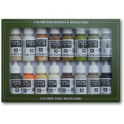 Vallejo Modellfarben Erdtöne Acrylfarben-Set - 16 Farben Vallejo Modellfarben Erdtöne Acrylfarben-Set - 16 Farben