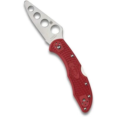 Spyderco Delica 4 Rote Trainer AUS-6 - Messerschärfer Spyderco Delica 4 Rote Trainer AUS-6 - Messerschärfer