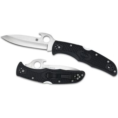 Spyderco C10PGYW Czarny składany nóż taktyczny Spyderco C10PGYW Czarny składany nóż taktyczny