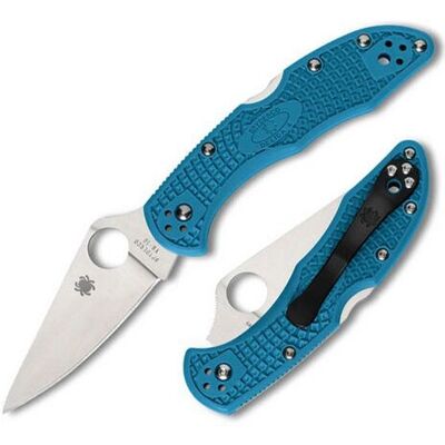 Spyderco Delica 4 - lâmina lisa, frn, azul Spyderco Delica 4 - lâmina lisa, frn, azul