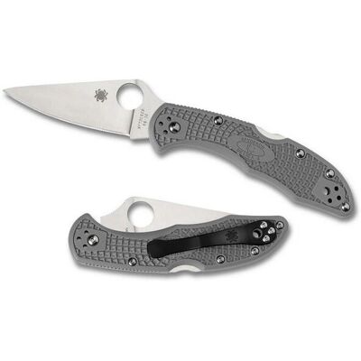 Spyderco Delica 4 - gładkie ostrze, frn, szare Spyderco Delica 4 - gładkie ostrze, frn, szare
