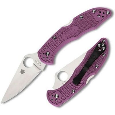Spyderco Delica 4 - gładkie ostrze, frn, fioletowy Spyderco Delica 4 - gładkie ostrze, frn, fioletowy