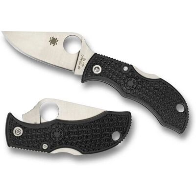 Spyderco Manbug Faca dobrável leve preto VG-10 PE Spyderco Manbug Faca dobrável leve preto VG-10 PE