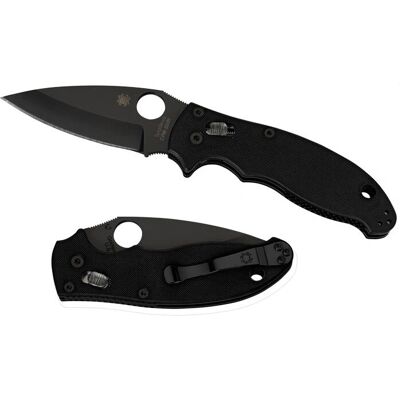 Faca Dobrável Preta Spyderco C101GPBBK2 - Faca Faca Dobrável Preta Spyderco C101GPBBK2 - Faca