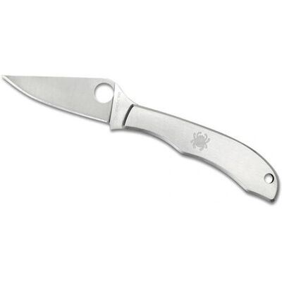 Couteau Pliant Honeybee Argent Spyderco - Publicité Couteau Pliant Honeybee Argent Spyderco - Publicité