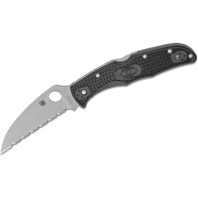 Spyderco Endura 4 Wharncliffe denté - Publicité Spyderco Endura 4 Wharncliffe denté - Publicité
