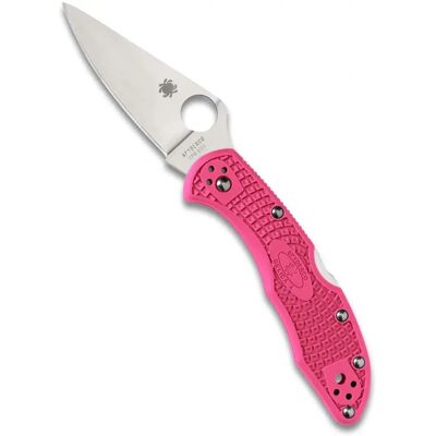 Spyderco Delica 4 Rosa S30V Faca de Bolso - Rosa - Faca de Bolso Spyderco Delica 4 Rosa S30V Faca de Bolso - Rosa - Faca de Bolso