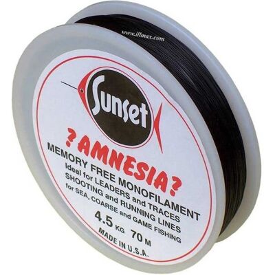 Sunset Amnesia Black Monofilament - 15lb 100m - Fishing Line Sunset Amnesia Black Monofilament - 15lb 100m - Fishing Line
