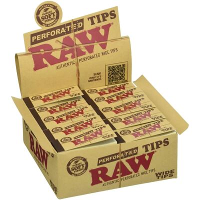 RAW Oryginalne Wide Tip Filtry - 50 sztuk - Akcesoria do papierosów RAW Oryginalne Wide Tip Filtry - 50 sztuk - Akcesoria do papierosów