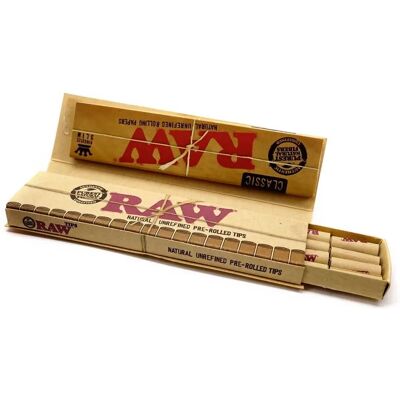 RAW Klasyczne Arcydzieło Kingsize Slim - Naturalnie nierafinowany papier z roślin + filtry RAW Klasyczne Arcydzieło Kingsize Slim - Naturalnie nierafinowany papier z roślin + filtry