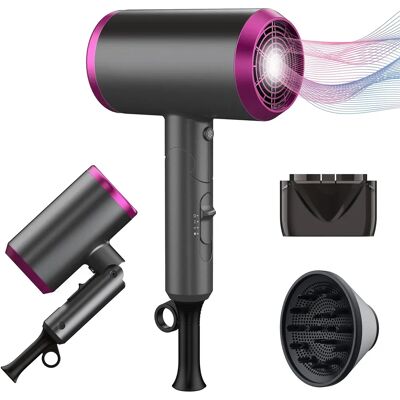 Yeezoidon Travel Hair Dryer with Diffuser - Hair Dryer Yeezoidon Travel Hair Dryer with Diffuser - Hair Dryer