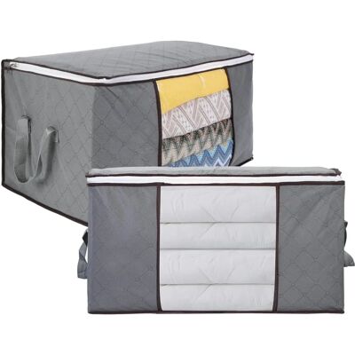 AIQINU Caja de almacenamiento - Capacidad 90L - Plegable AIQINU Caja de almacenamiento - Capacidad 90L - Plegable