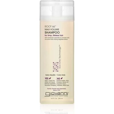 Giovanni Max Volume Shampoo - Clean, Thick Hair - Eco Chic Technology Giovanni Max Volume Shampoo - Clean, Thick Hair - Eco Chic Technology