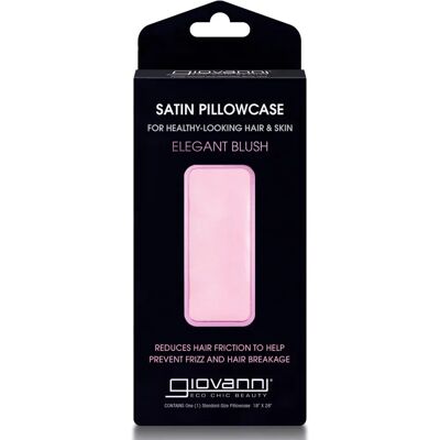 Giovanni Satin Pillowcase - Blush - Reduces Frizz & Wrinkles Giovanni Satin Pillowcase - Blush - Reduces Frizz & Wrinkles