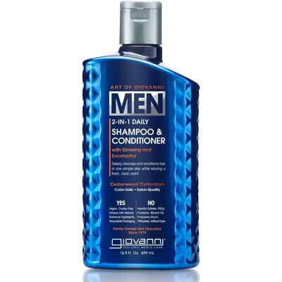 Giovanni Art Of Giovanni Men 2-In-1 Body Wash & Facial Cleanser - Cedarwood, Ginseng, Eucalyptus, 16.9 fl oz Giovanni Art Of Giovanni Men 2-In-1 Body Wash & Facial Cleanser - Cedarwood, Ginseng, Eucalyptus, 16.9 fl oz