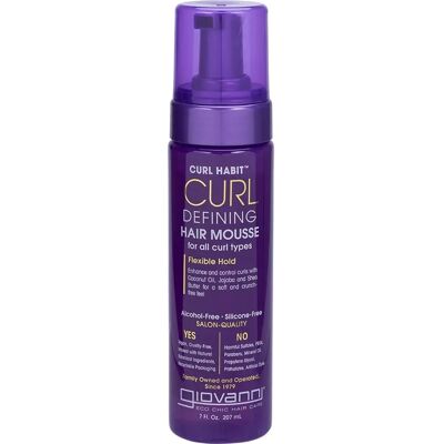 Giovanni Curl Habit Curl Defining Hair Mousse - Suitable for All Curl Types Giovanni Curl Habit Curl Defining Hair Mousse - Suitable for All Curl Types